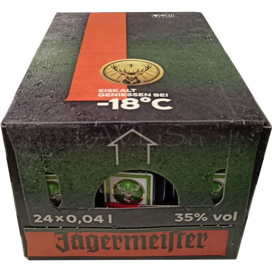 Jagermeister 35% 40ml x24 Germany miniatura etik4