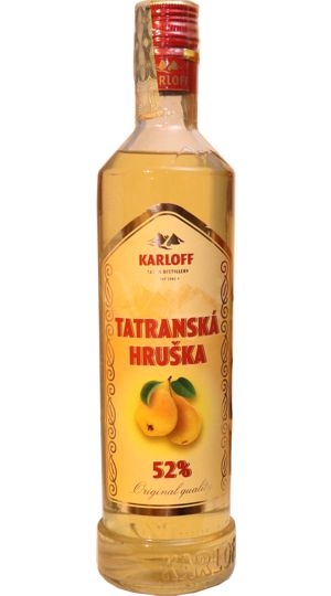 Tatranská Hruška 52% 0,7l silný originál Karloff