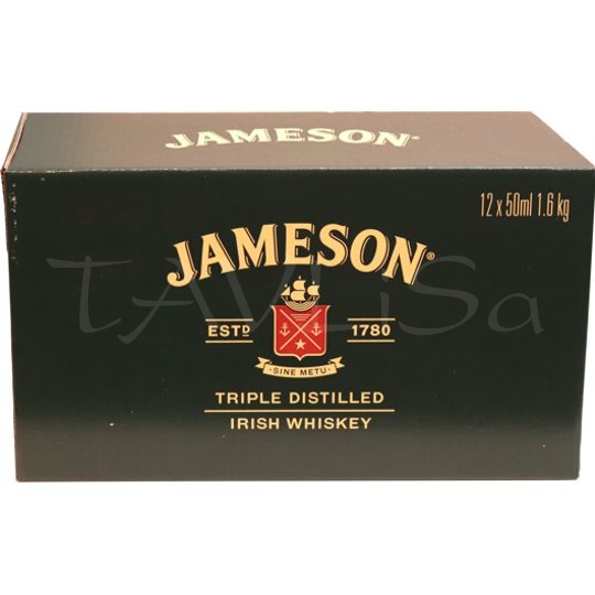 Whisky Jameson 40% 50ml x12 miniatur etik4