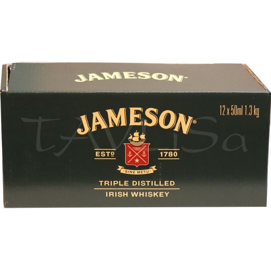 Whisky Jameson 40% 50ml x12 miniatur etik3