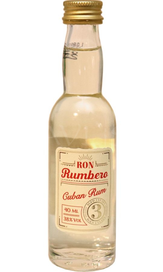 3 Ron years 38% 40ml Rum v Rumbero Sada Cuban